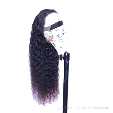Wholesale Virgin Brazilian Cuticle Aligned Hair Vendors,Raw Virgin Human Hair Full Lace Wig Curly Human Lace Wig